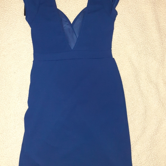 Blue Lulu's Mini Dress. Size Medium - Picture 3 of 6
